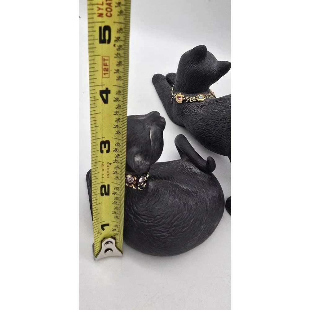 Set of 4 Lenox Jeweled Black Cat Collection